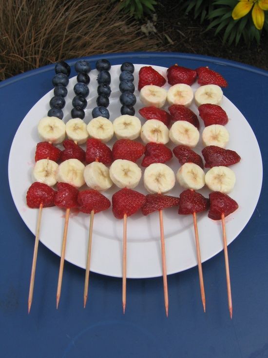 patriotic, party, fourth of july, dessert, fruit, easy, healthy, pinterest, diy
